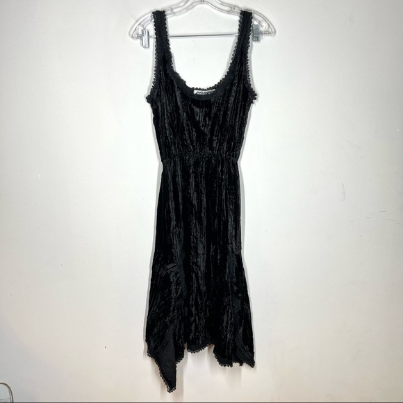 Anais Jourden Crushed Velvet Layered Slip Dress - Picture 2 of 12